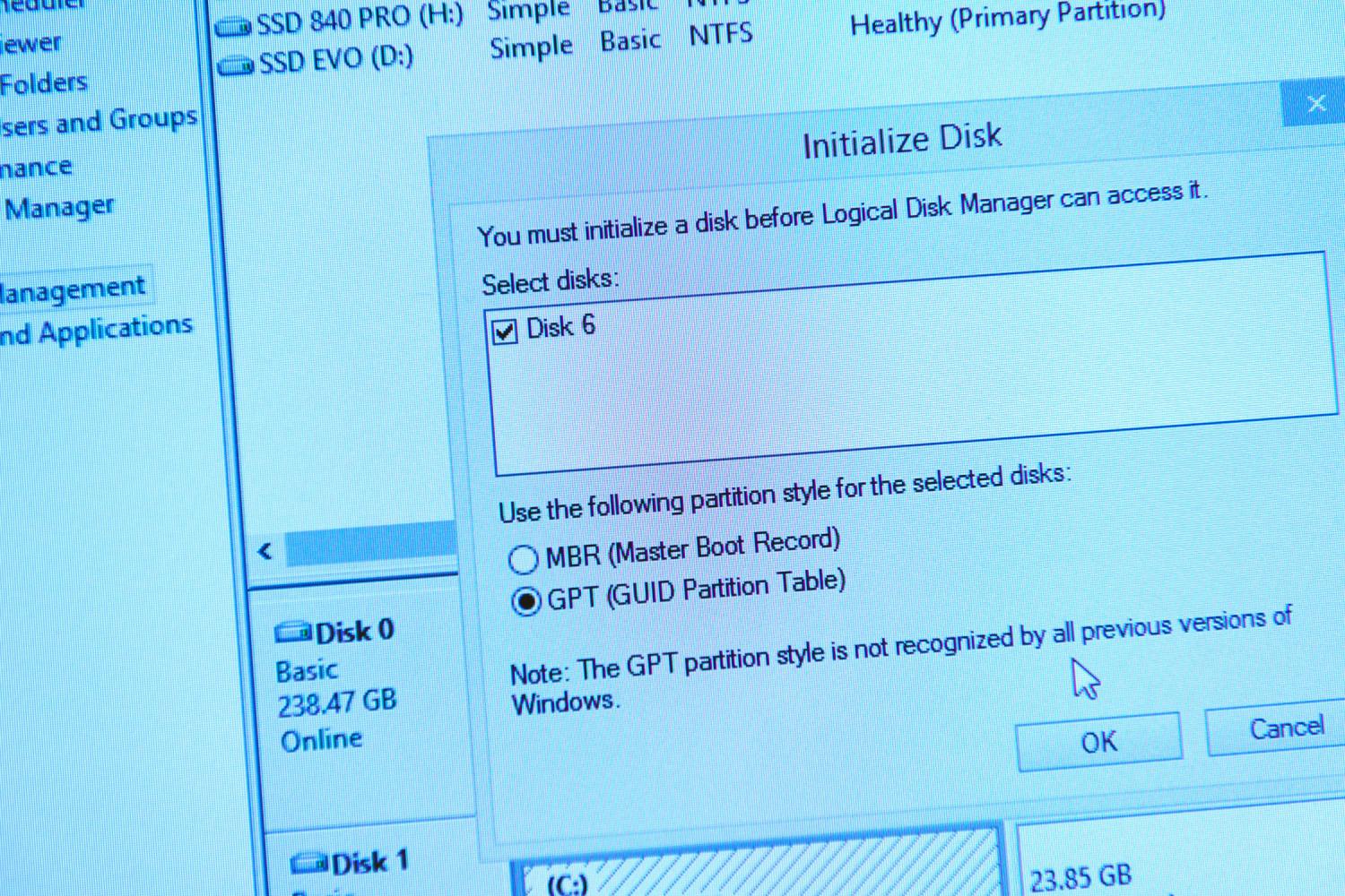 MBR eller GPT: MBR GPT partition harddisk